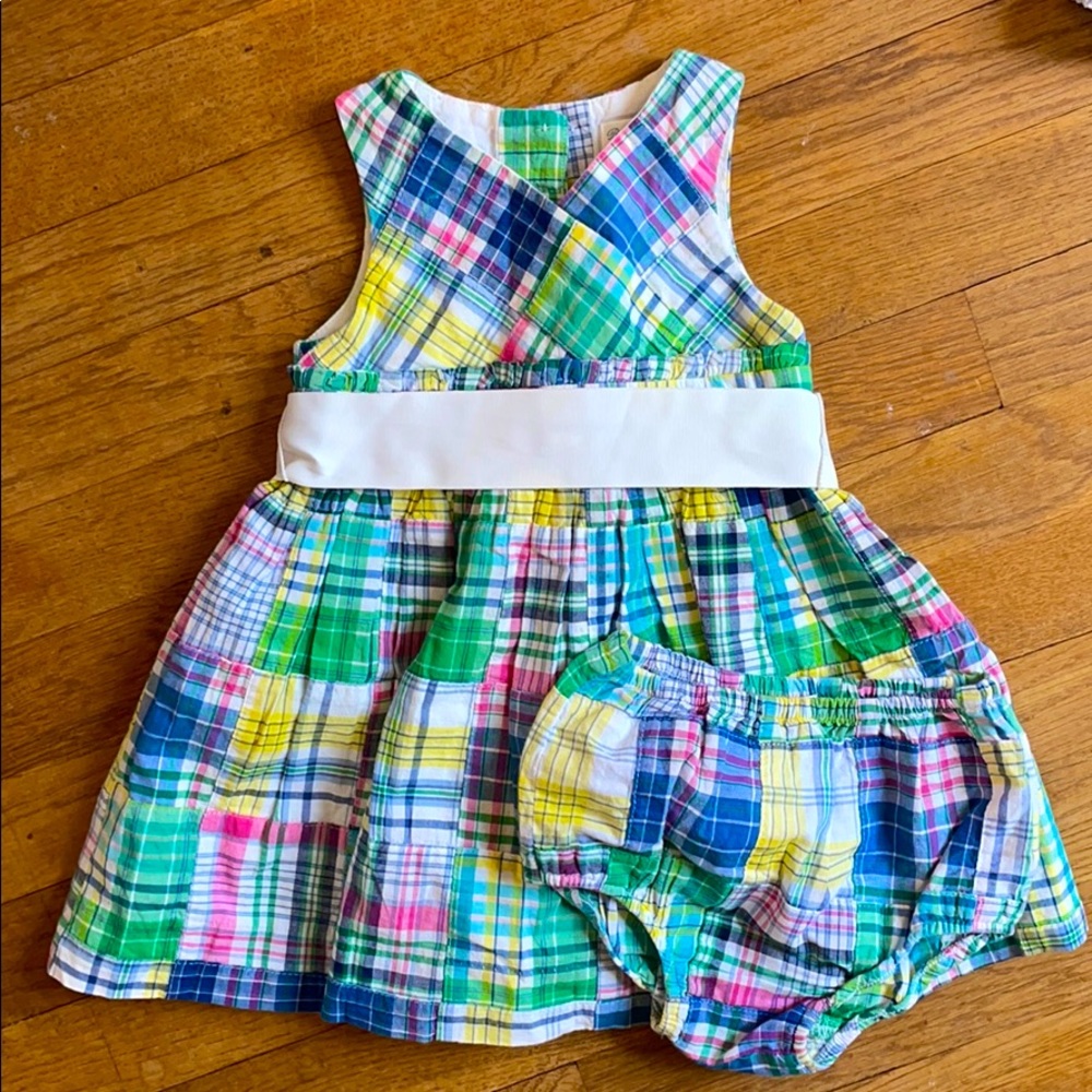 Polo Ralph Lauren plaid dress 12M